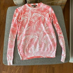 Tommy Bahama long sleeve ombré palm tree sweater